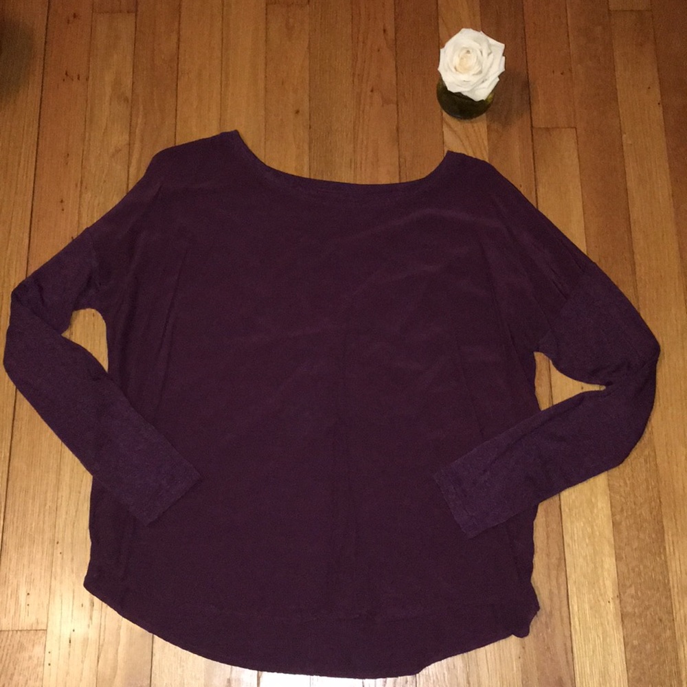 Lou & Grey Eggplant Blouse